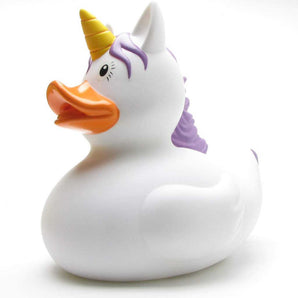 XXL-Badeente Einhorn - weiss