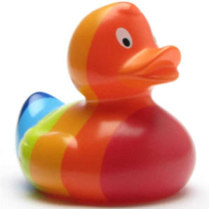 Regenbogen Badeente