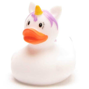 Mini Einhorn Badeente - weiss