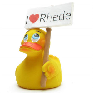 Quietscheente "I love Rhede"