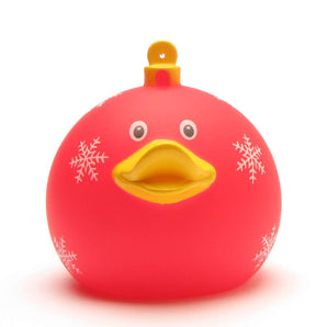 Weihnachtskugel Badeente - rot