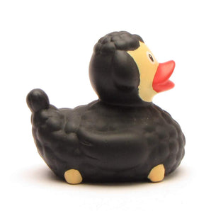 Badeente Mini Schaf - schwarz